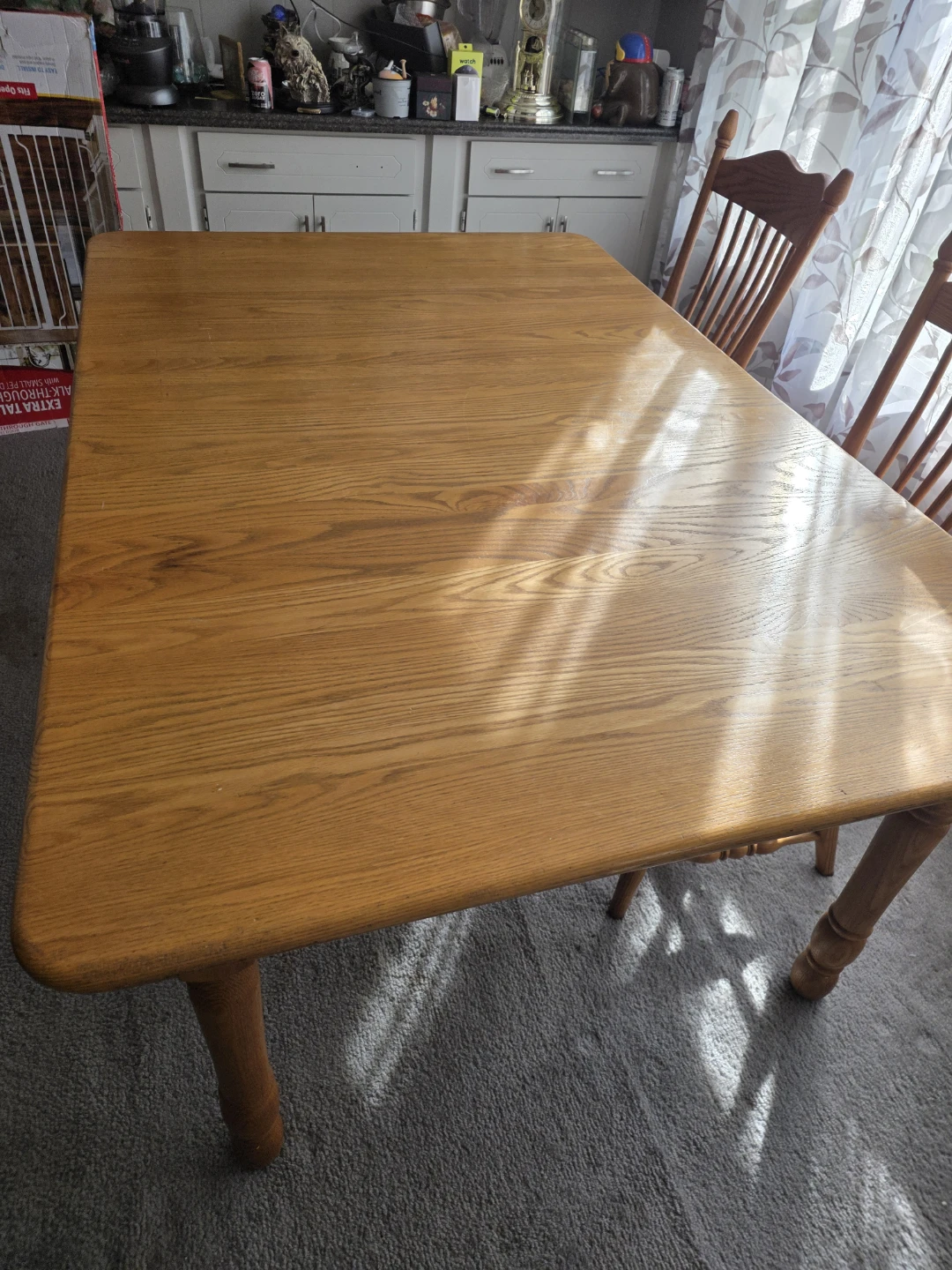 Wooden Dining Table and Chairs Set - photo 2