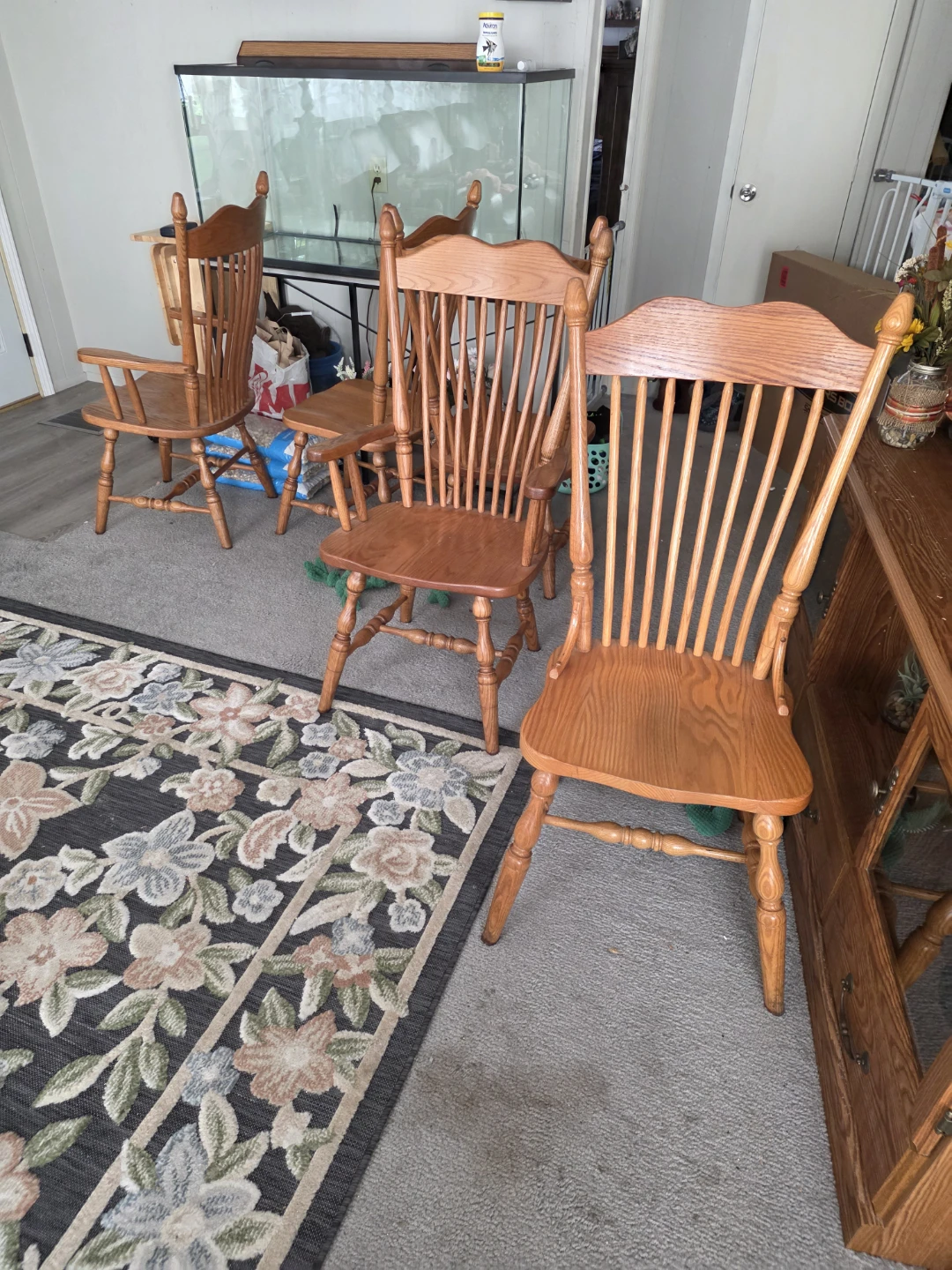 Wooden Dining Table and Chairs Set - photo 3