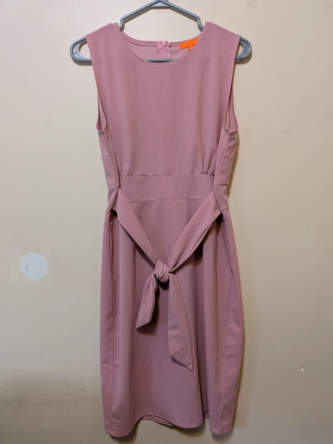 Sleeveless Belted Dress