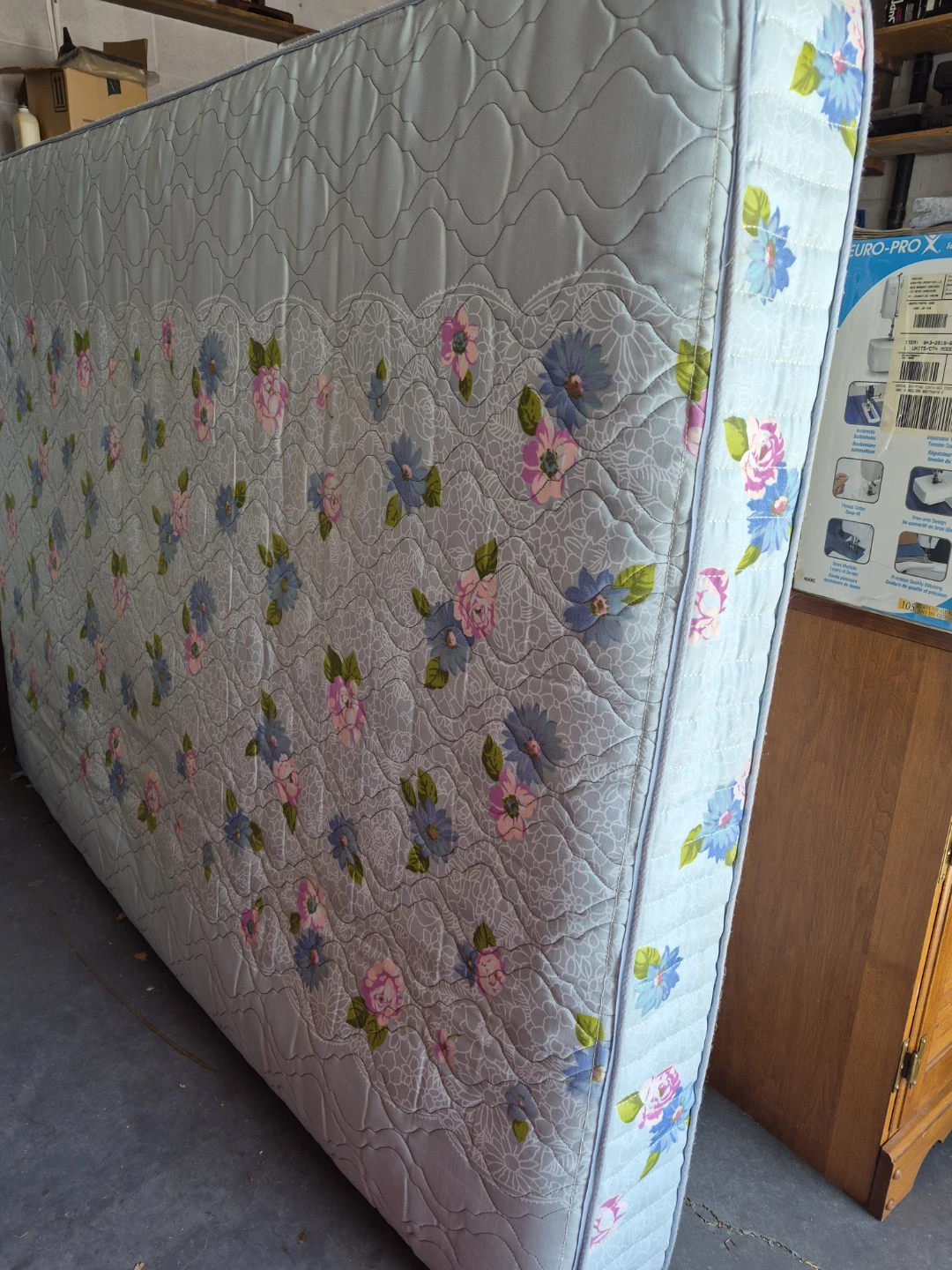 Double boxspring and mattress