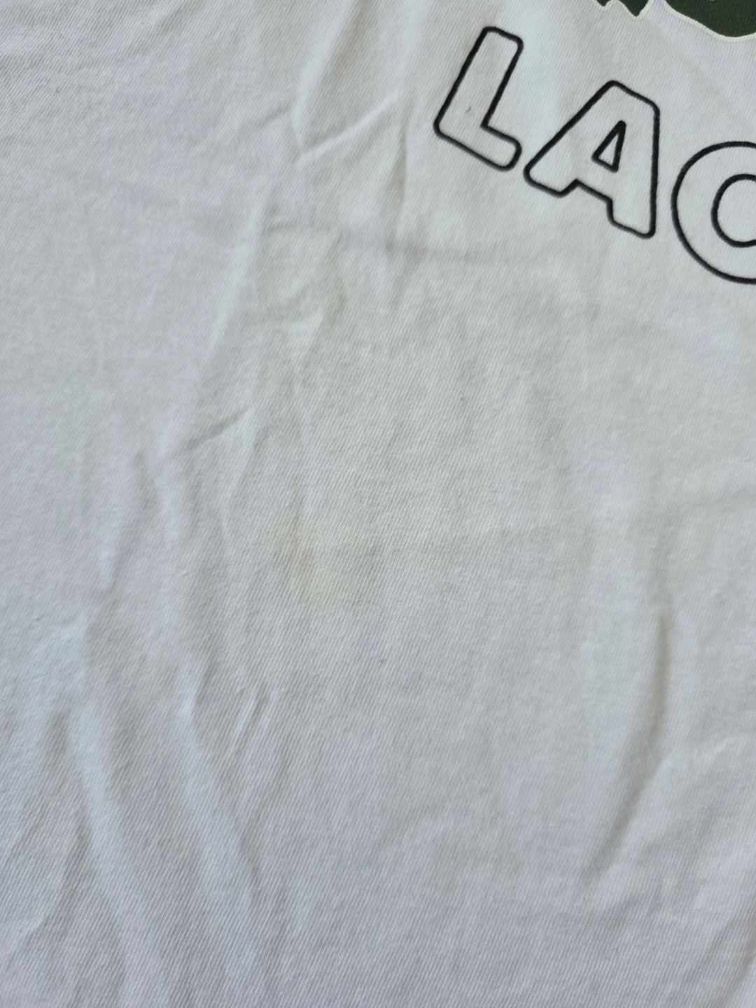 Lacoste White T-Shirt with Crocodile Logo - photo 2