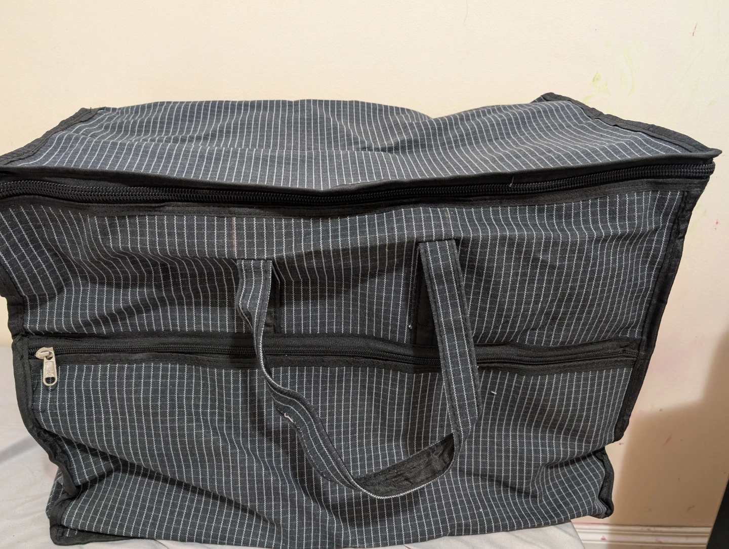 Striped Duffle Bag