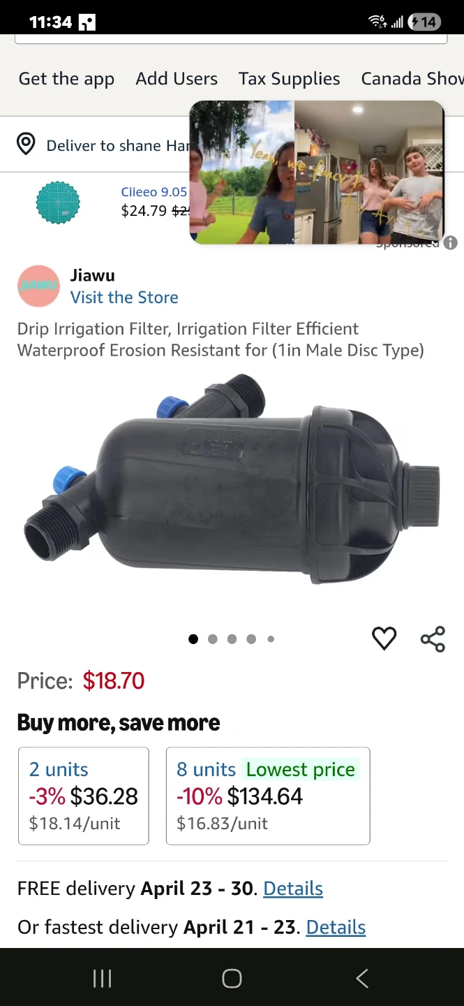 Jiawu Drip Irrigation Filter