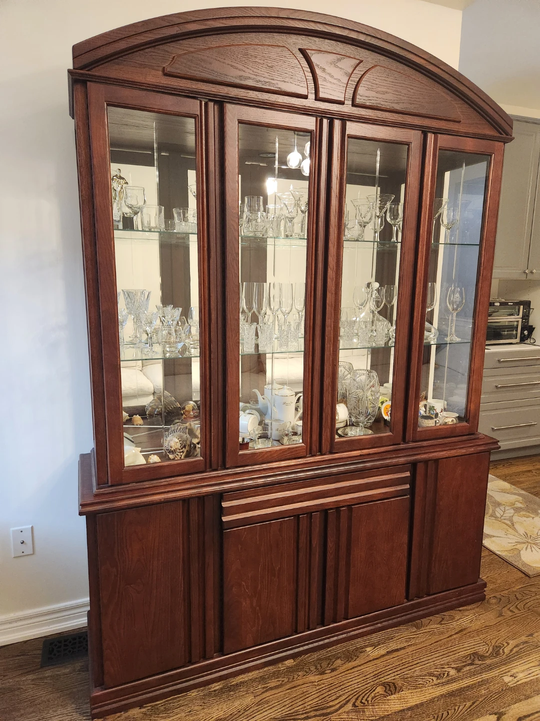 Dining Table with 6 Chairs and China Cabinet - photo 4