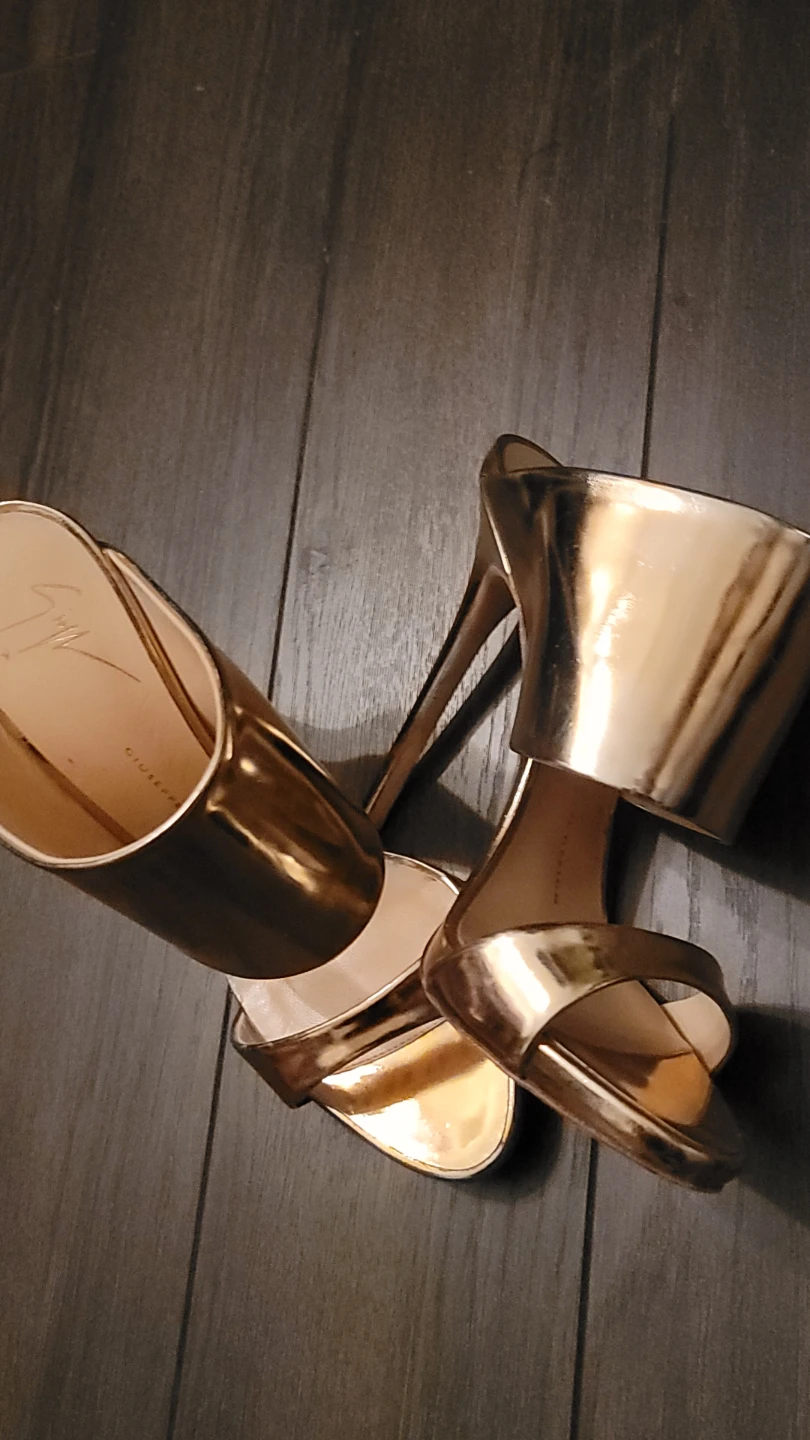 Giuseppe Zanotti Rose Gold Metallic Stilettos