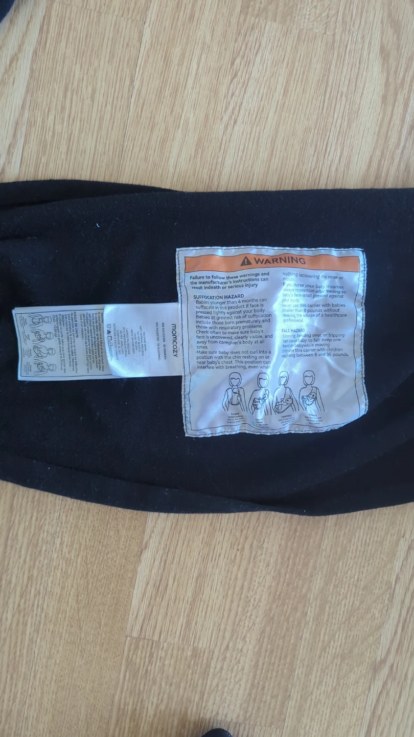Momcozy Black Baby Wrap Carrier - photo 2