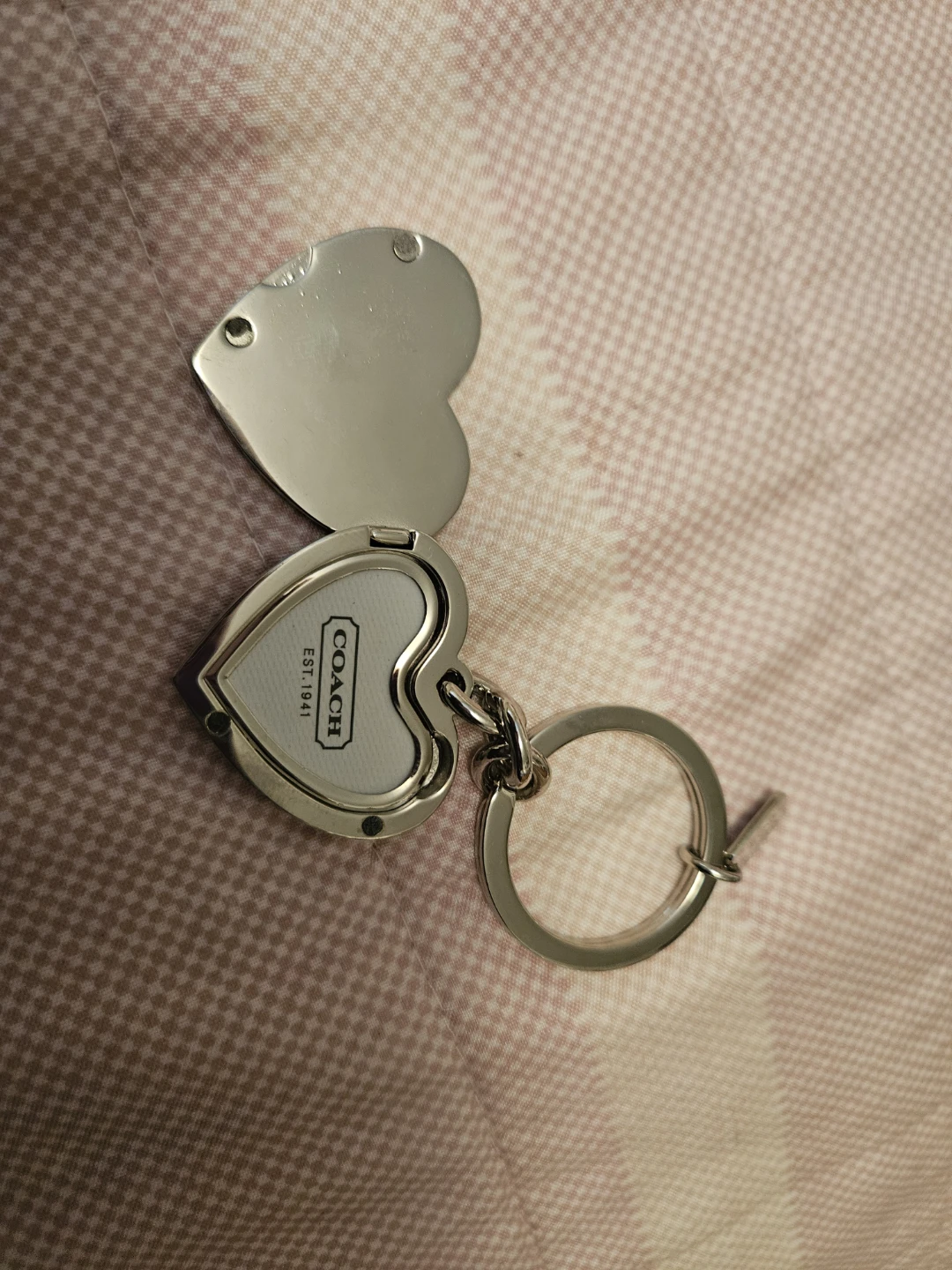Coach Heart Shaped Keychain - photo 3