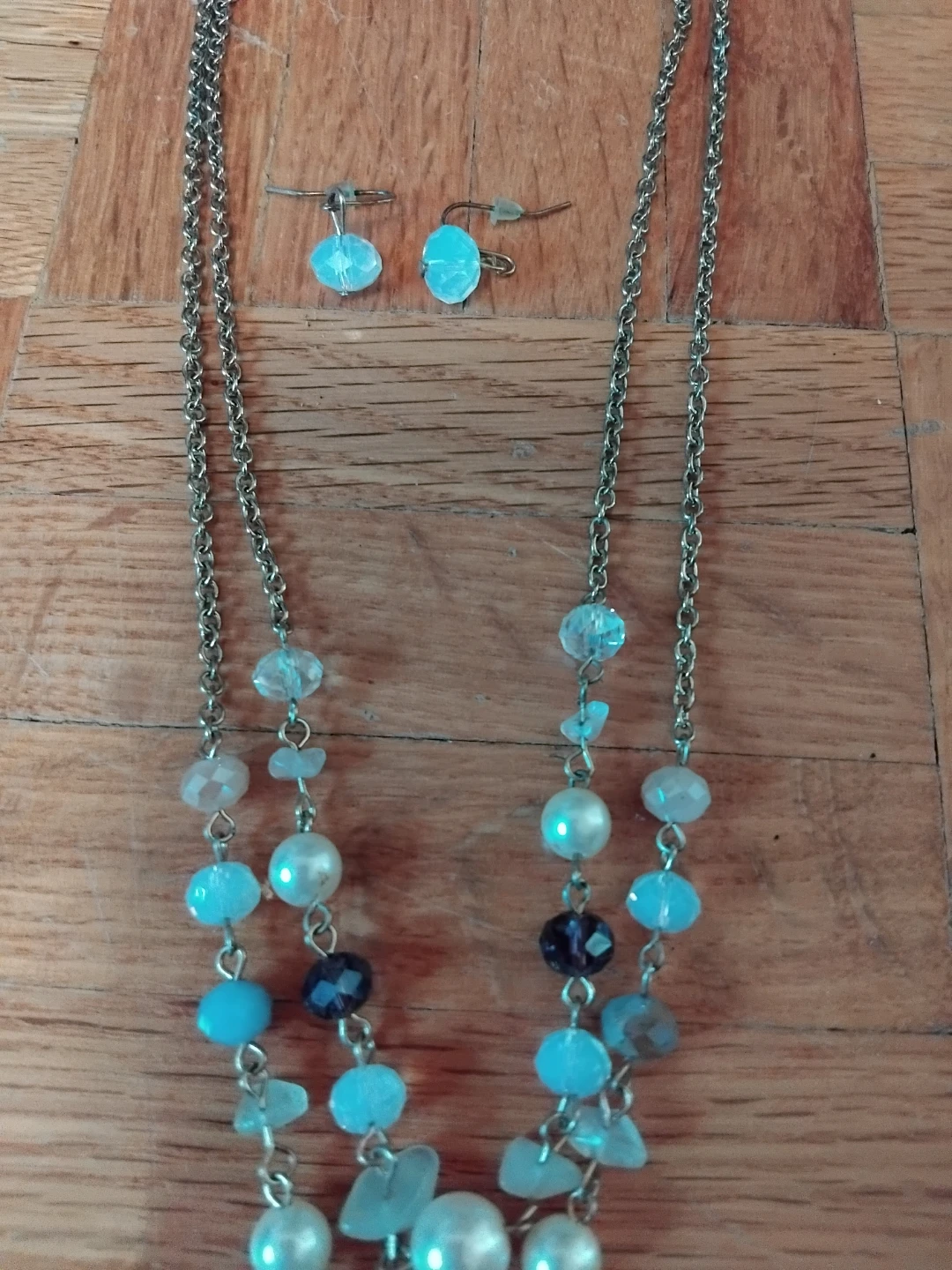 Beaded Necklace, Bracelet, and Earring Set - photo 4