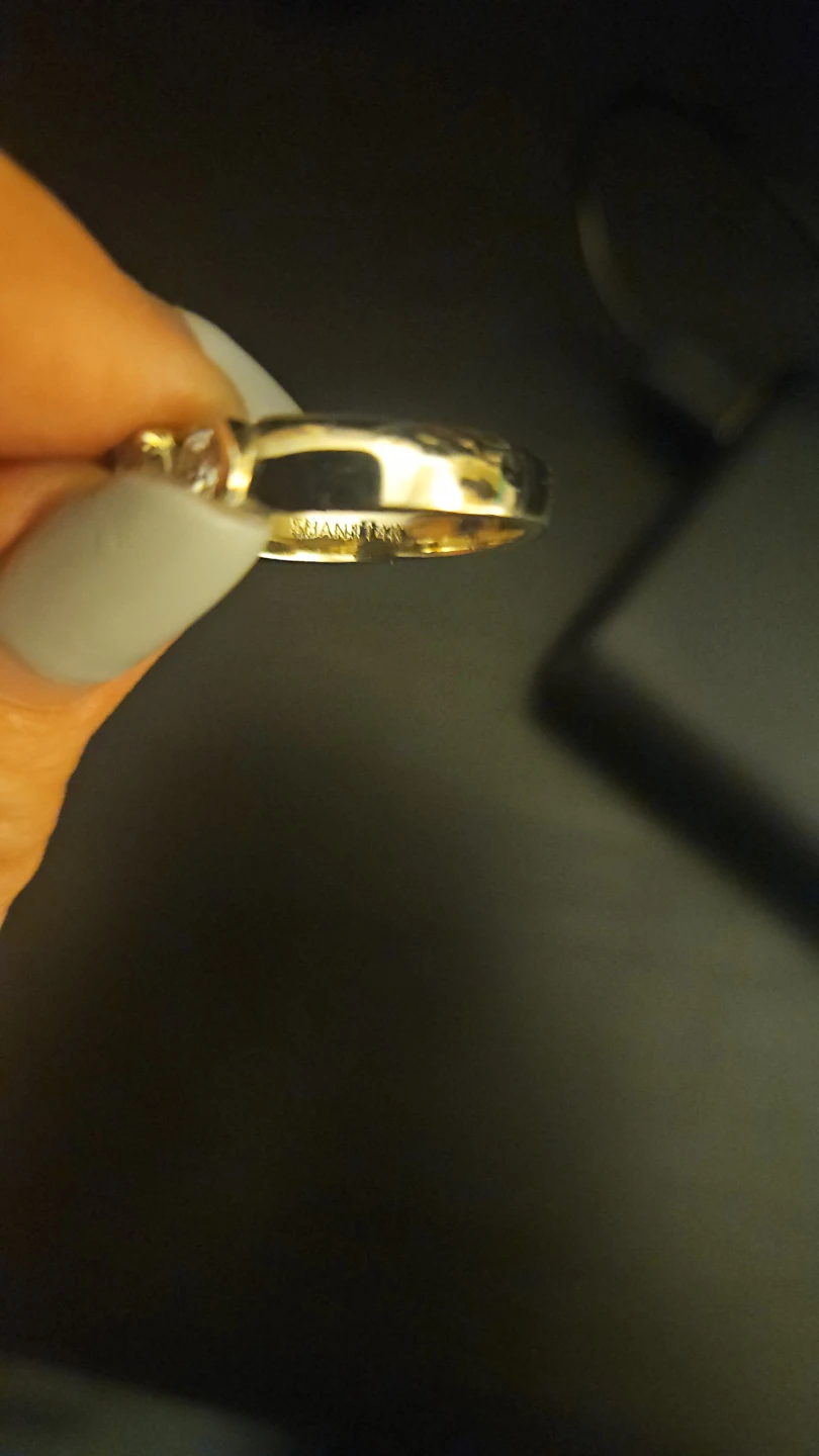 3 Stone Natural Diamond Ring, NEW, white gold - photo 3
