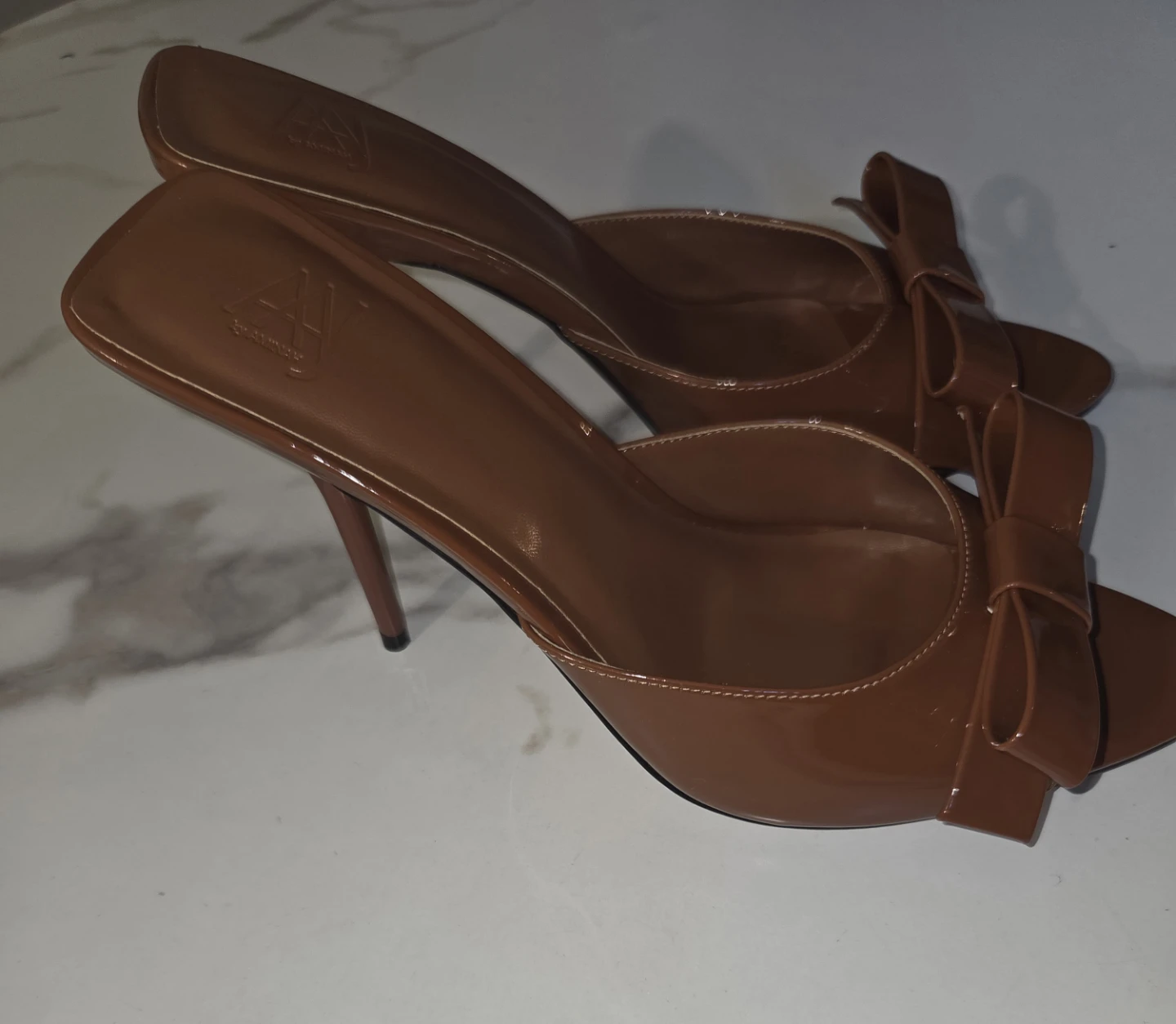 AAJ by Aminah Women's Giselle Bow Mule Dress Shoes - Brown - photo 3