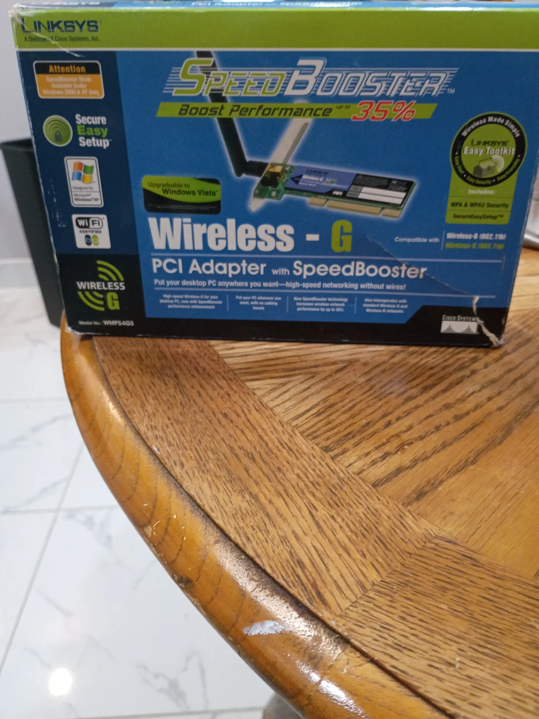 Linksys Wireless-G PCI Adapter with SpeedBooster WMP54GS