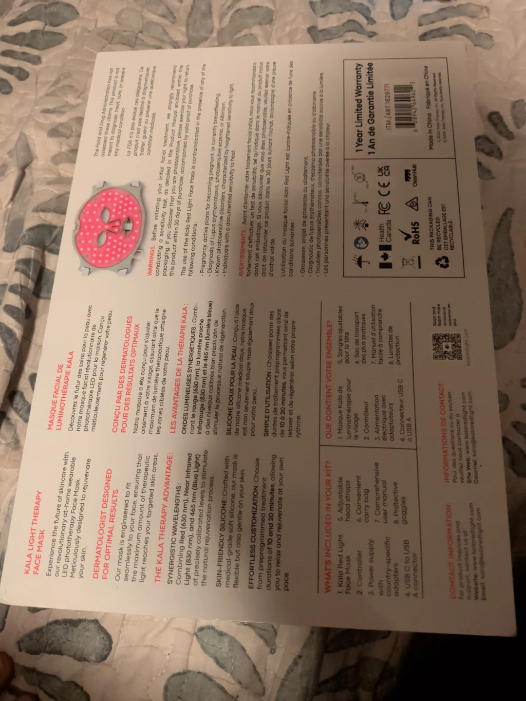 KALA Red Light Face Mask - photo 2