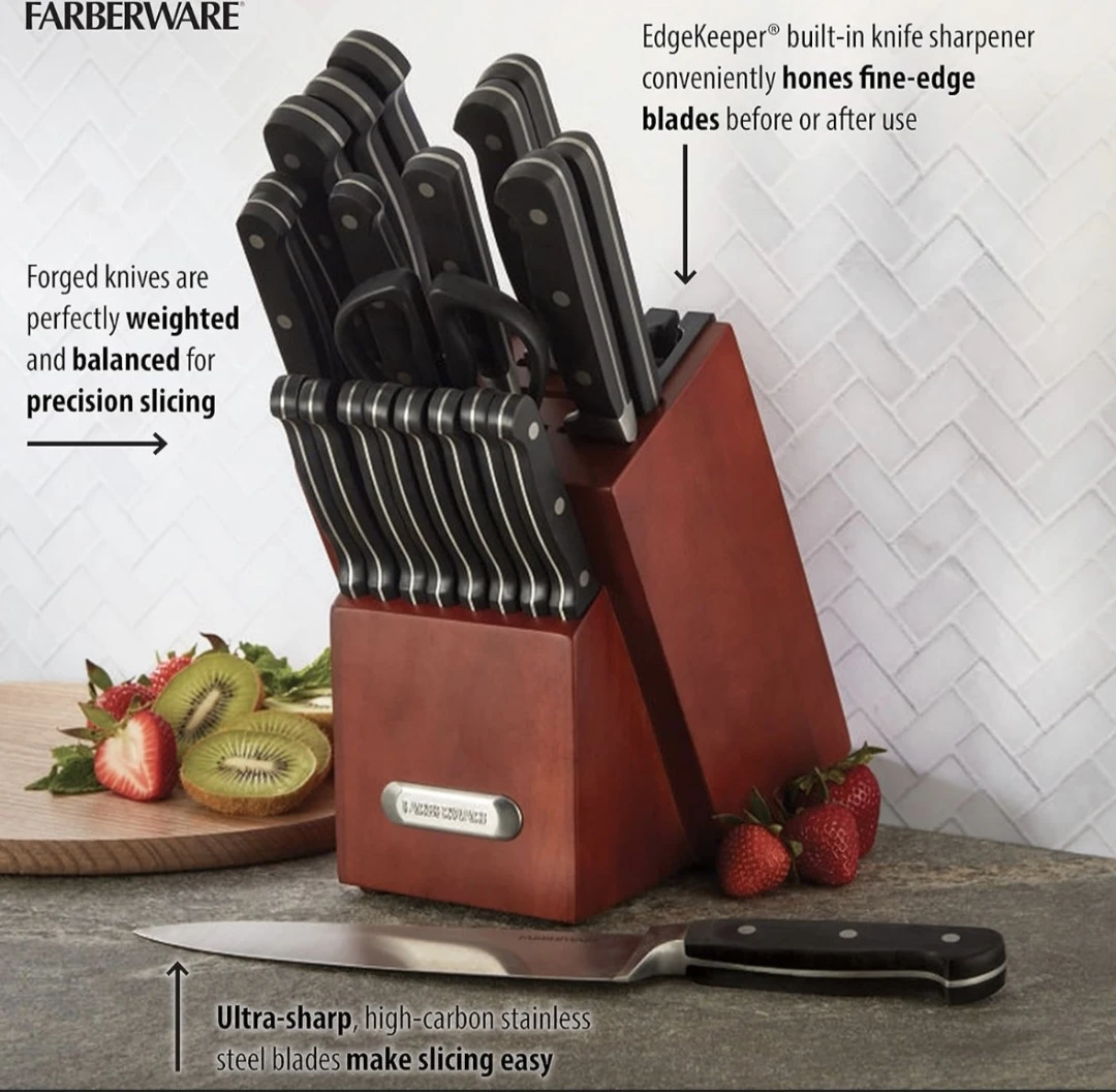 Farberware 20-Piece Knife Block Set - photo 2