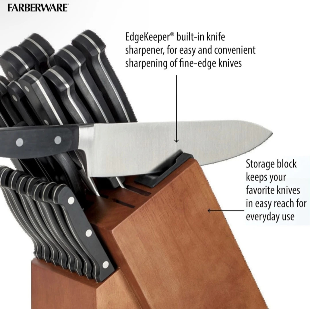Farberware 20-Piece Knife Block Set - photo 3