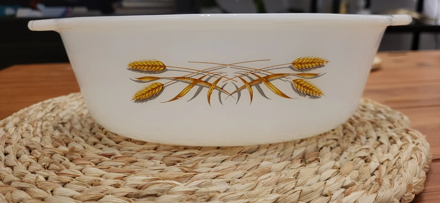 Fire-King Milk Glass Caserole Dish