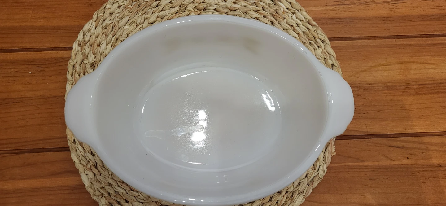 Fire-King Milk Glass Caserole Dish - photo 3
