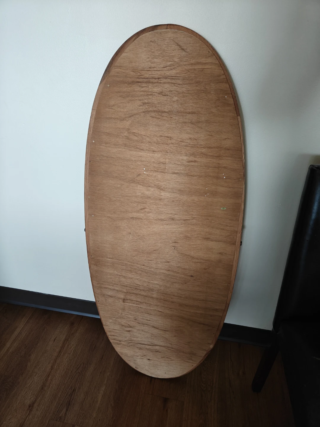 Oval Wood Framed Mirror - photo 2