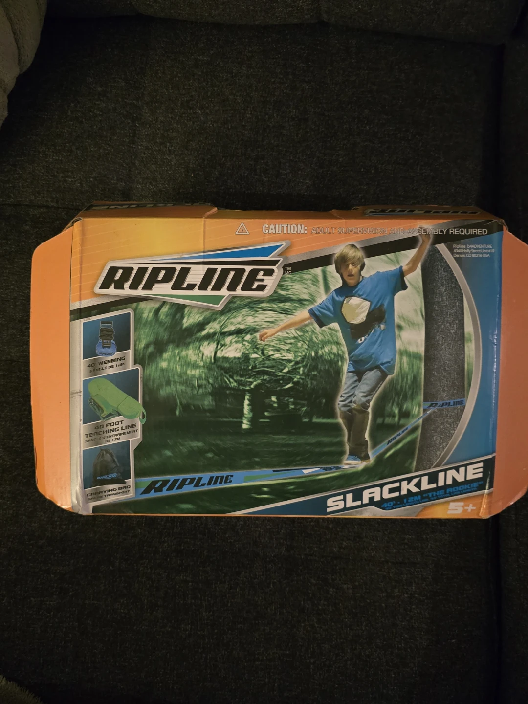 Kids/Beginner Slackline Kit by Ripline – 40 ft Complete Set