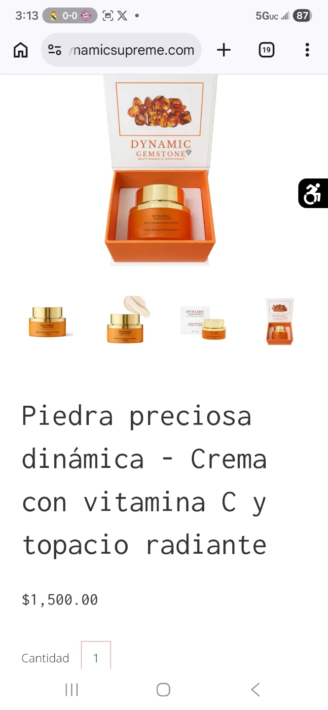 Dynamic Gemstone Topaz Radiance Vitamin C Cream 50g / 1.7 oz. - photo 3