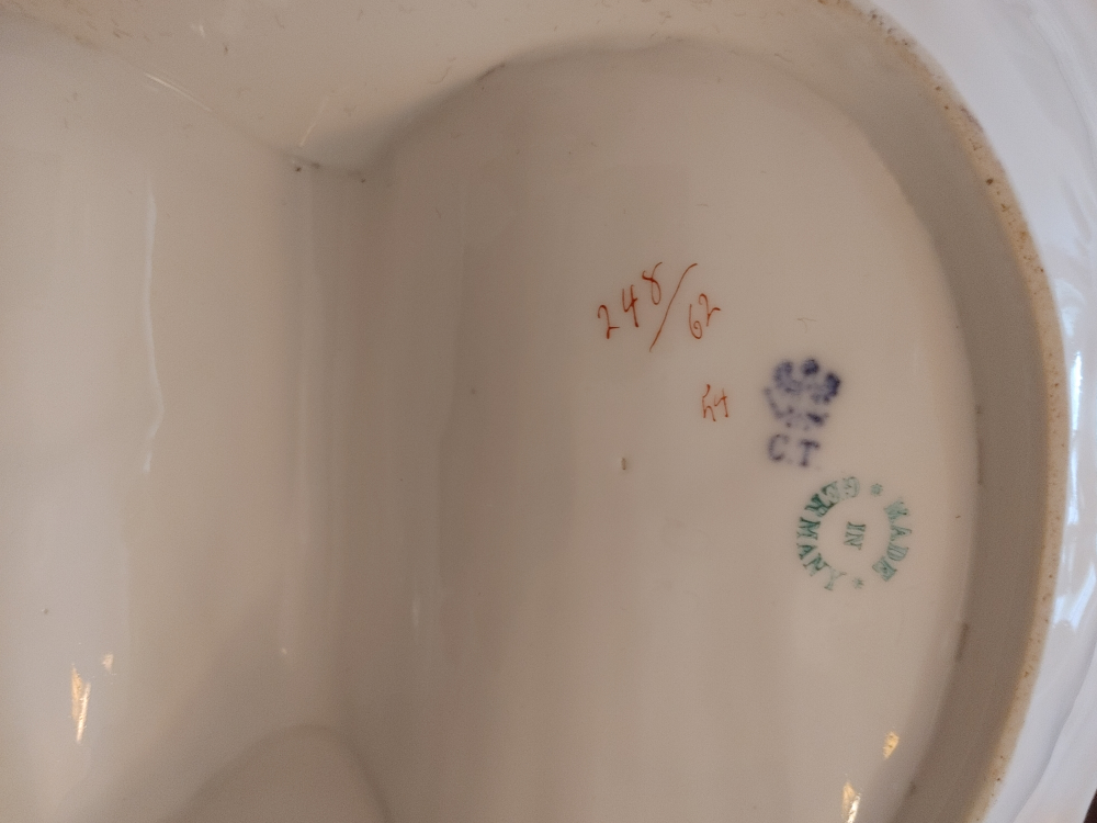 Antique divided serving dish - photo 4