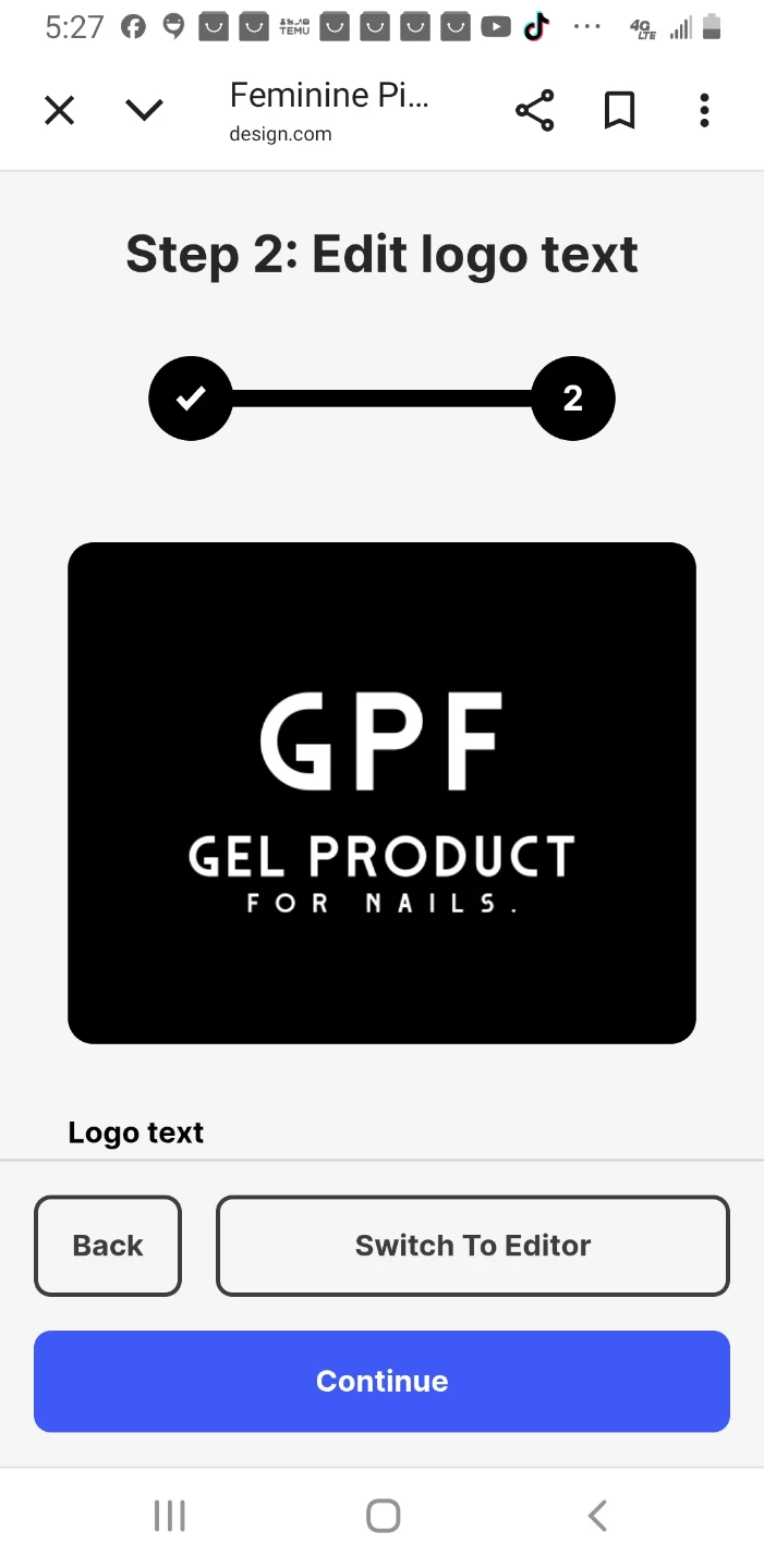 GPF Gel Product for Nails