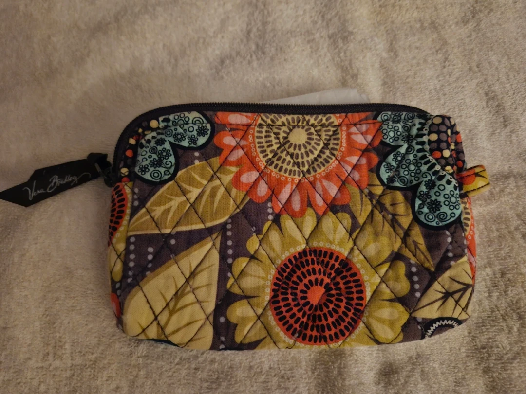 NEW Floral Cosmetic BAG Multicolor, black, yellow. Vera Bradley - photo 2