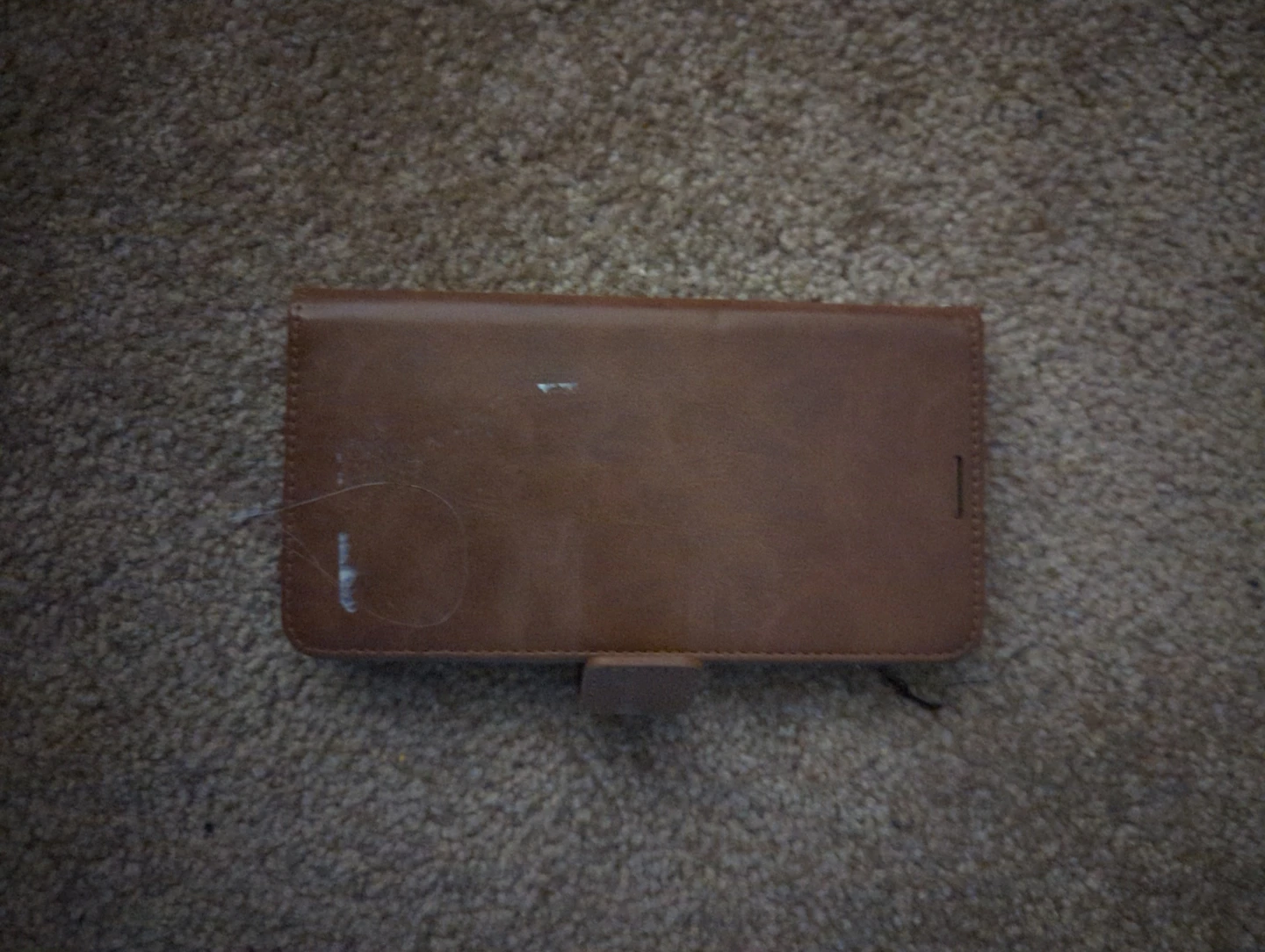 Brown Faux Leather Flip Phone Case with Card Slots