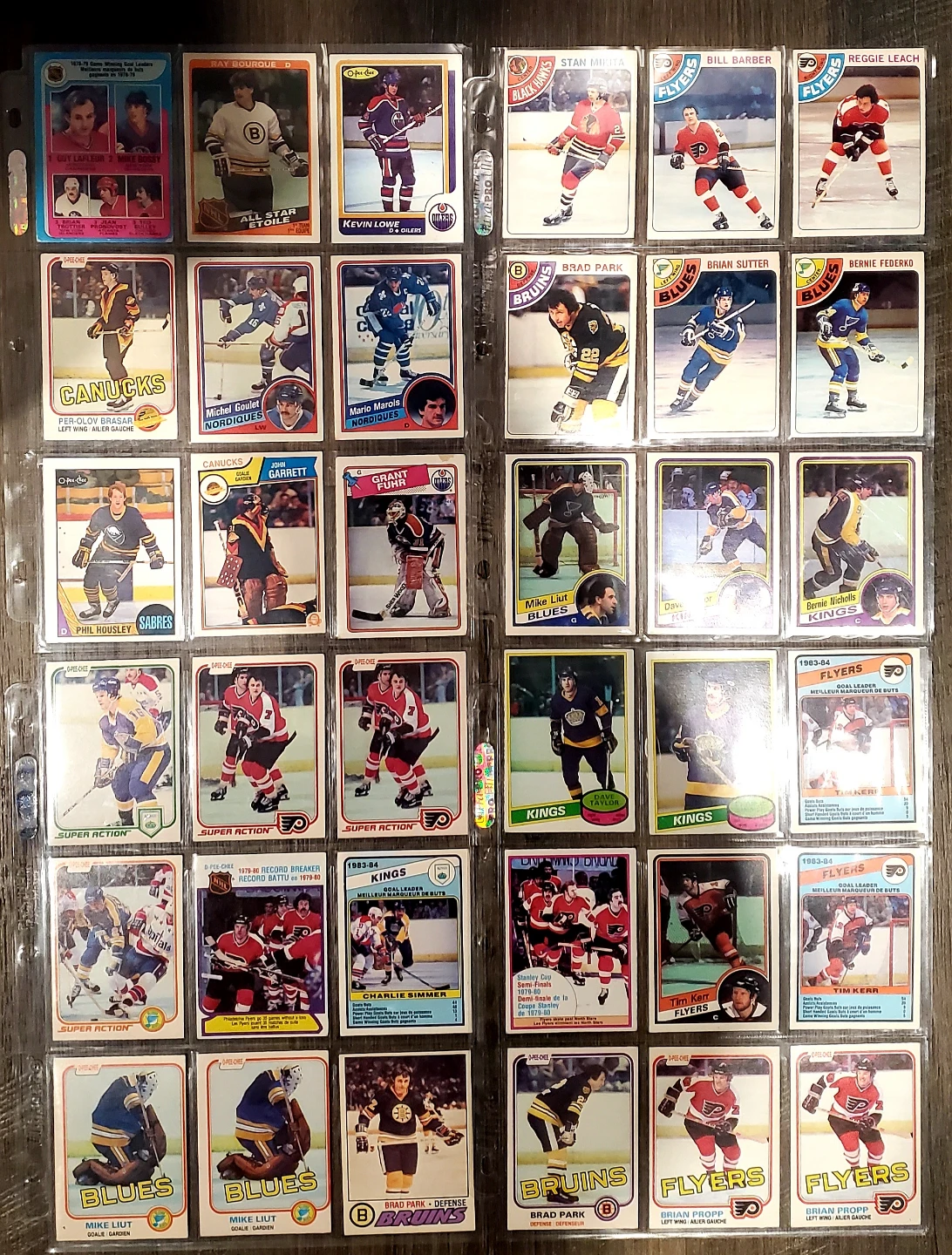 Vintage hockey card lot