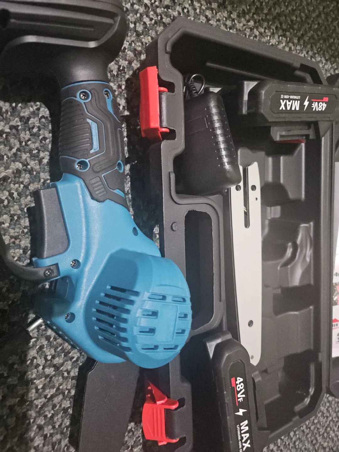 Cordless Electric Chainsaw with 2x 48V MAX Batteries - photo 3