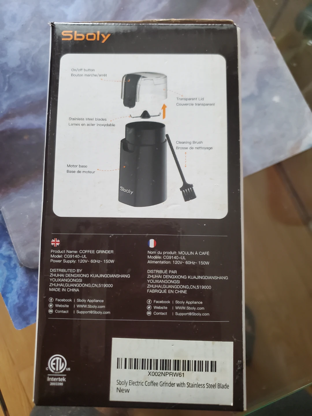 Sboly Coffee Grinder CG9140-UL - photo 2
