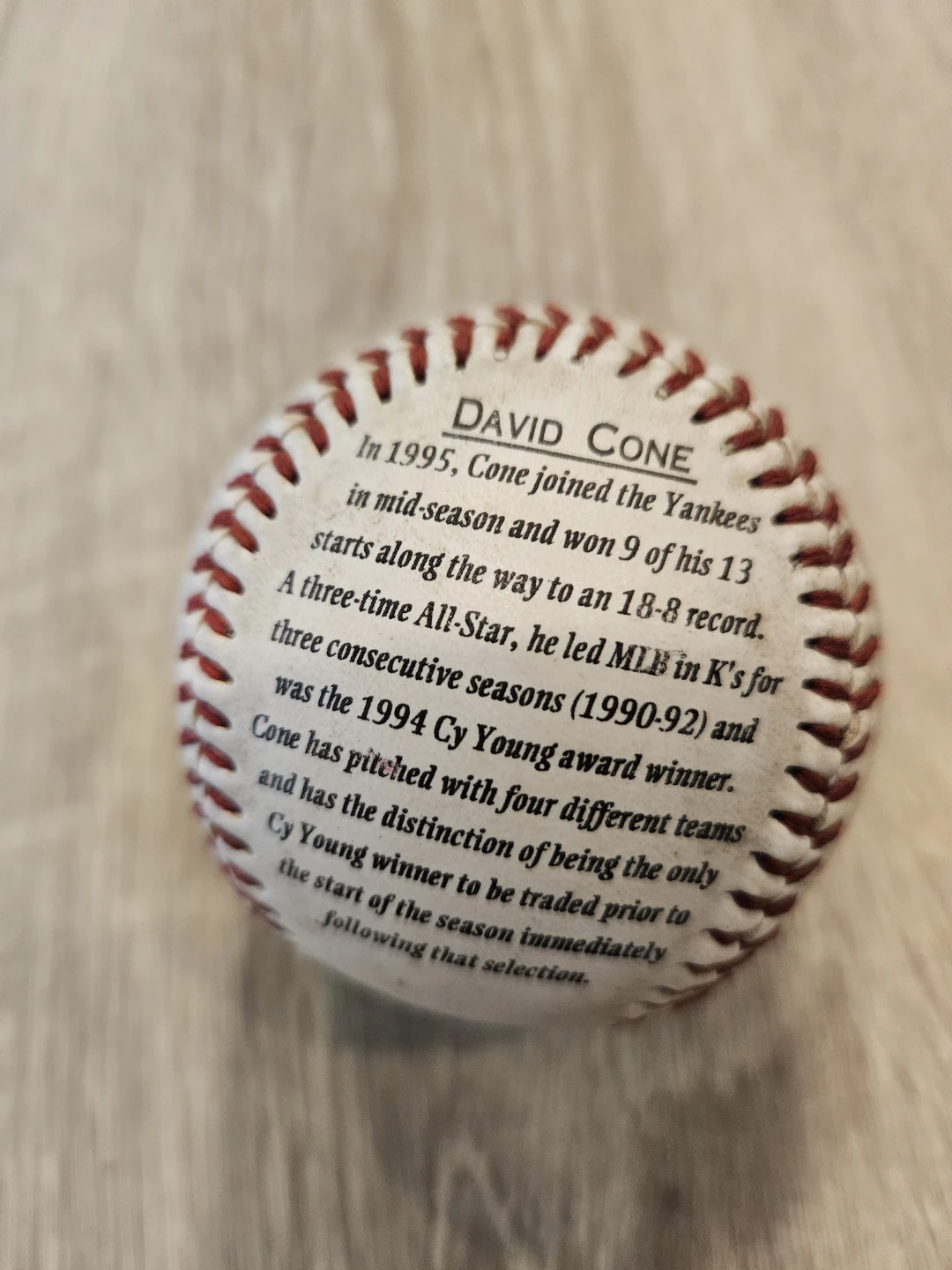New York Yankees David Cone Baseball - photo 3