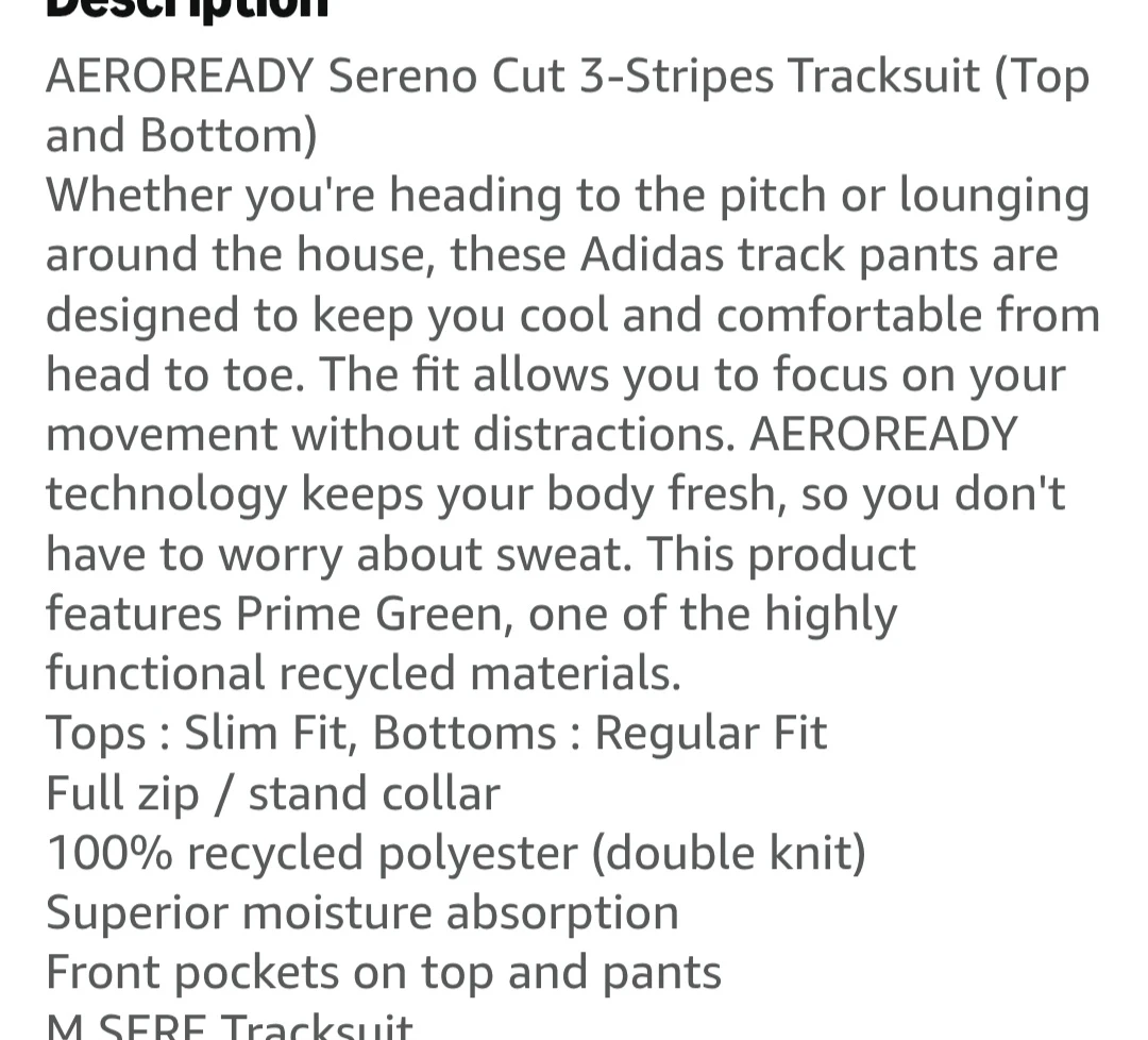 Adidas AEROREADY Sereno Cut 3-Stripes Tracksuit (Top and Bottom) - photo 5