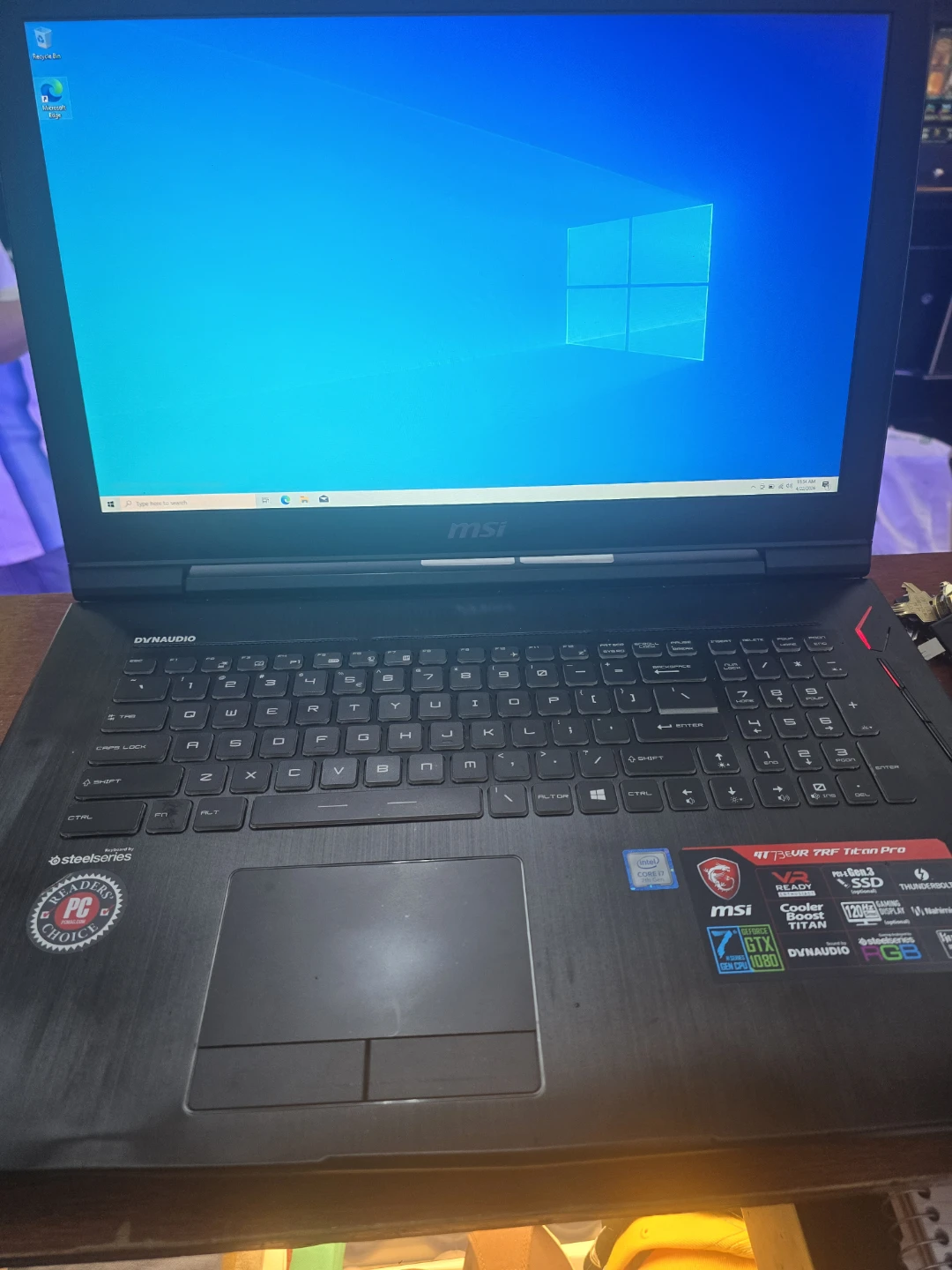 MSI GE75 Raider Gaming Laptop 64GB RAM 1TB SSD