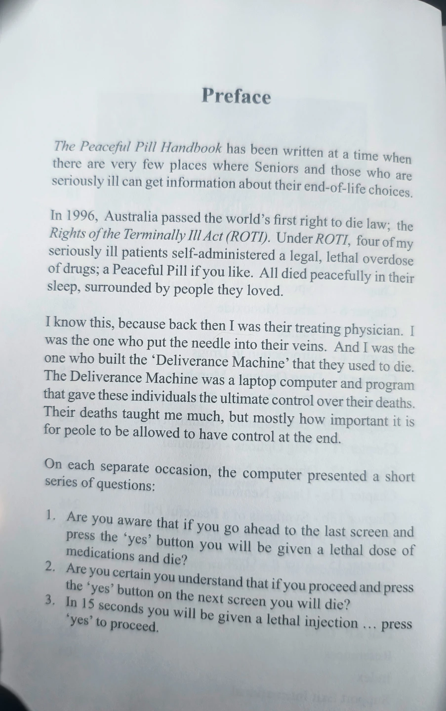 The Peaceful Pill Handbook by Dr. Philip Nitschke - photo 5