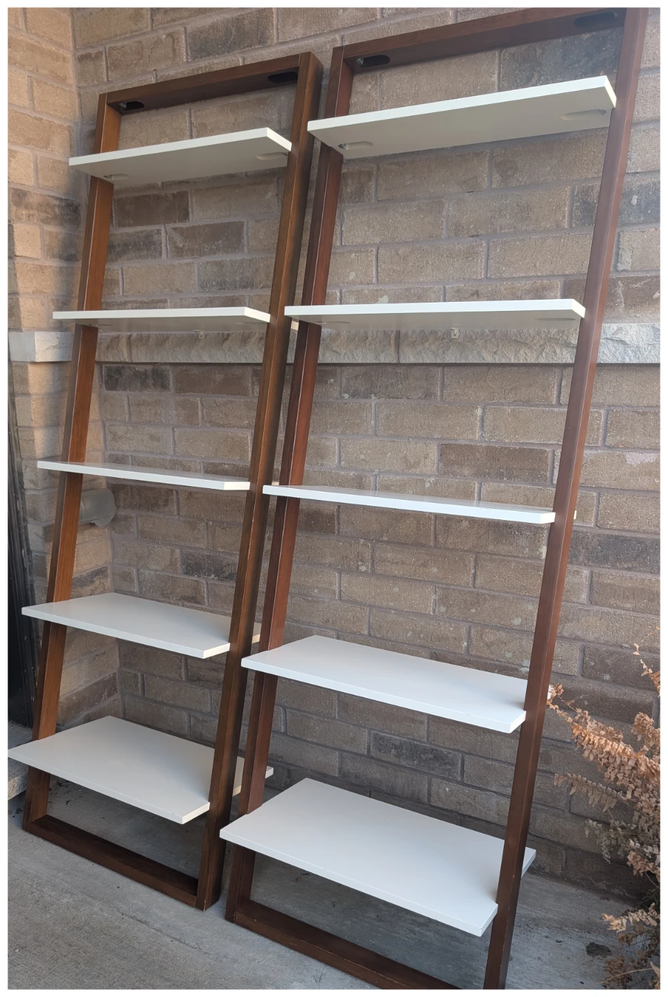 2 West Elm leaning shelves - photo 3