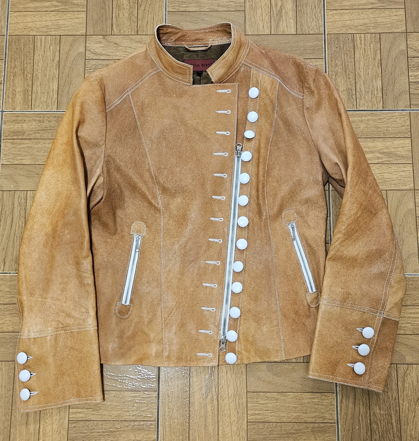 nicola berti genuine leather jacket