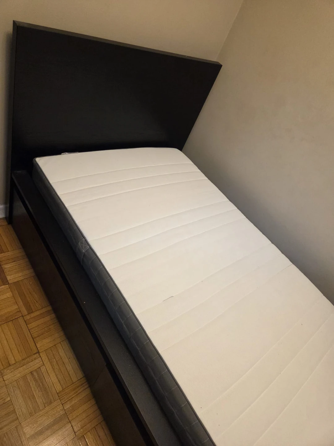 IKEA Single Bed Frame with Mattress - photo 5