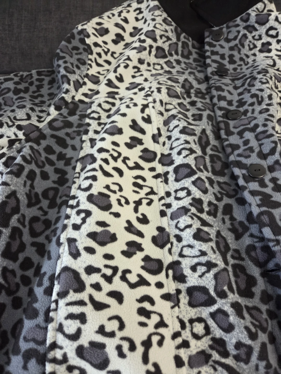 Leopard Print Fleece Jacket - photo 2
