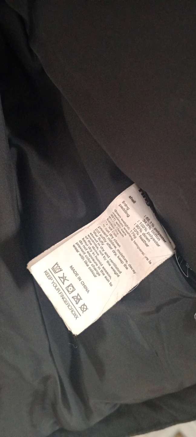 Fingercroxx Black Puffer Jacket - Size S - photo 4