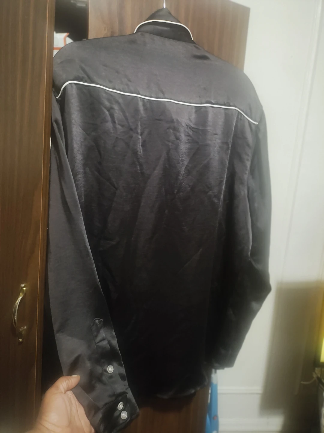 Forever 21 Men's Black Western Shirt Size L - photo 3