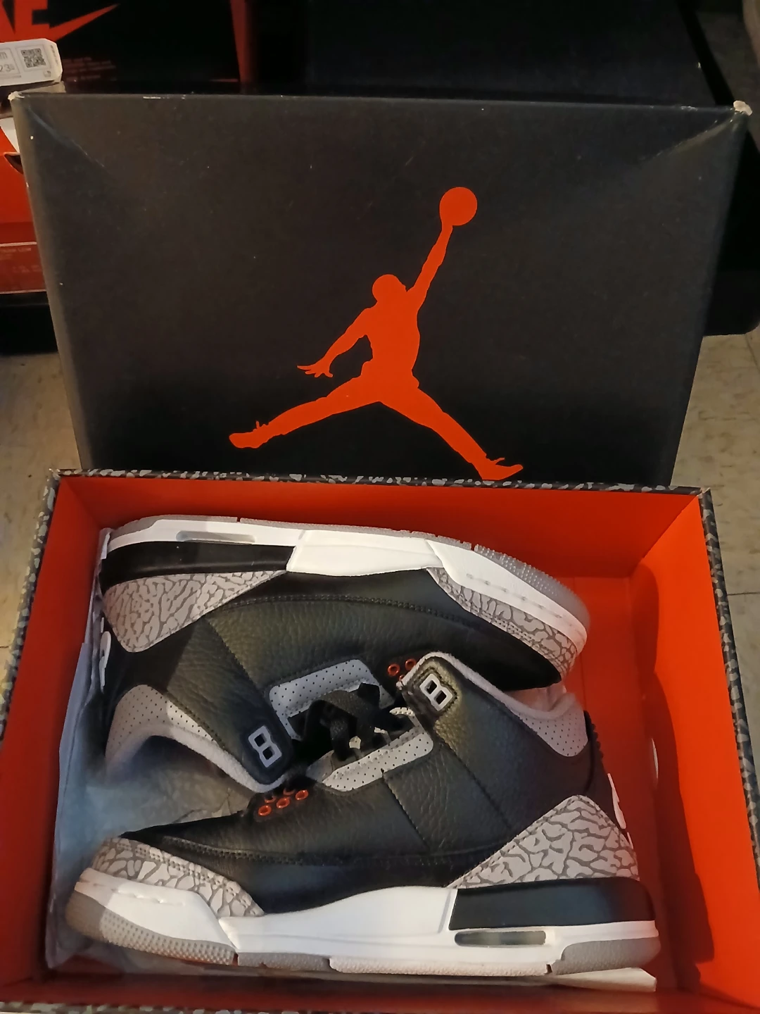 Air Jordan 3 "Black Cement" Men's Sneakers
