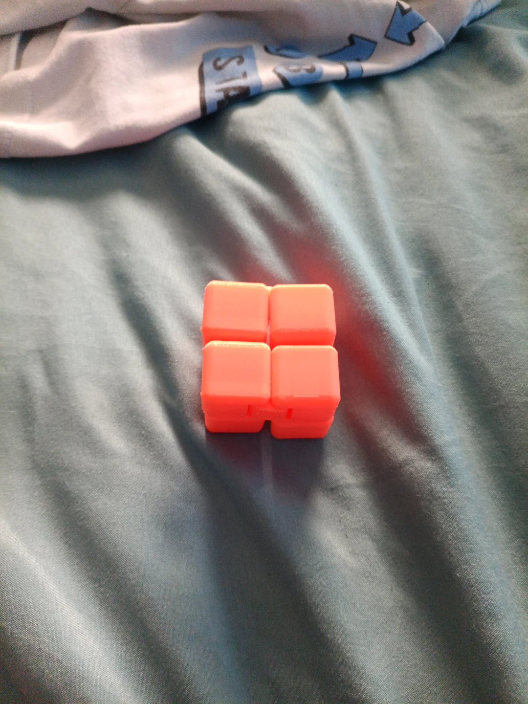 Orange Infinity Cube Fidget Toy - photo 2