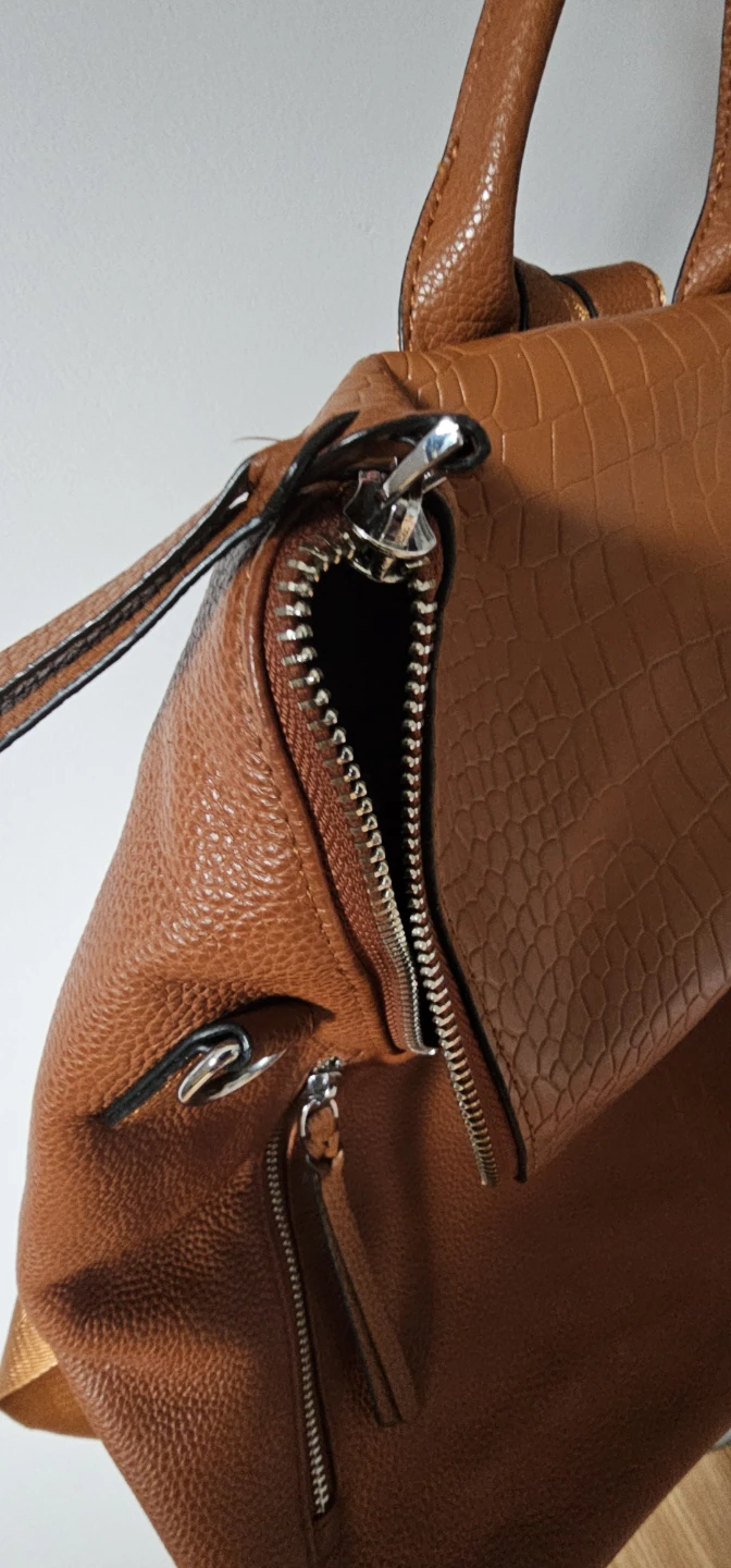 Brown Faux Leather Backpack Purse - photo 2