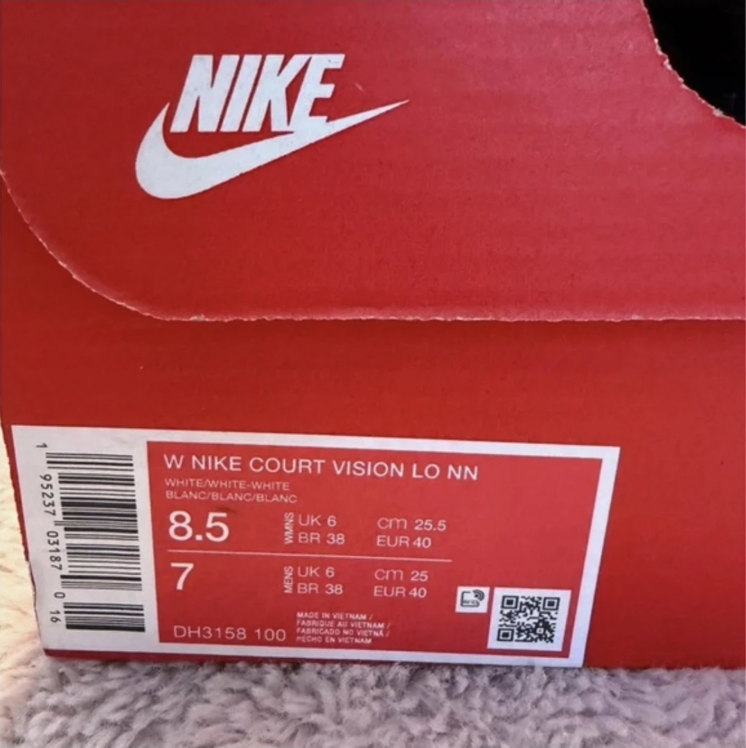 Nike Court Vision Lo NN White Sneakers - Size 8.5 Women's - photo 3