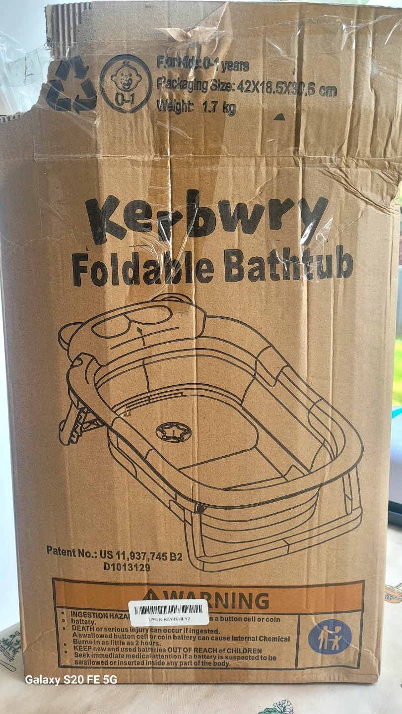 Kerbwry Foldable Bathtub XTL-8877 - Grey
