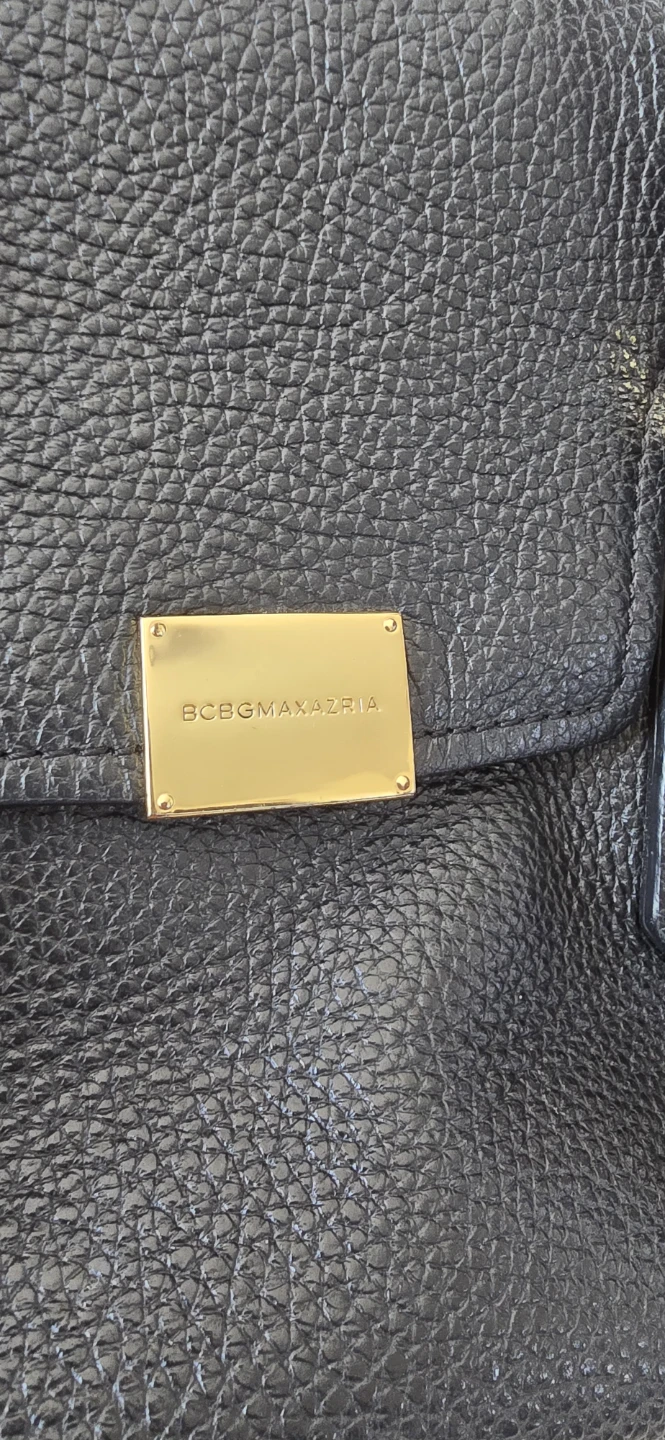 BCBGMAXAZRIA Black Leather Satchel Handbag - photo 2