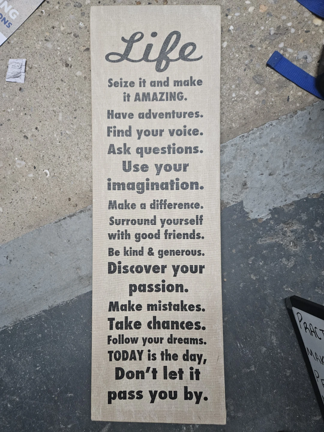 Inspirational "Life" Wall Art