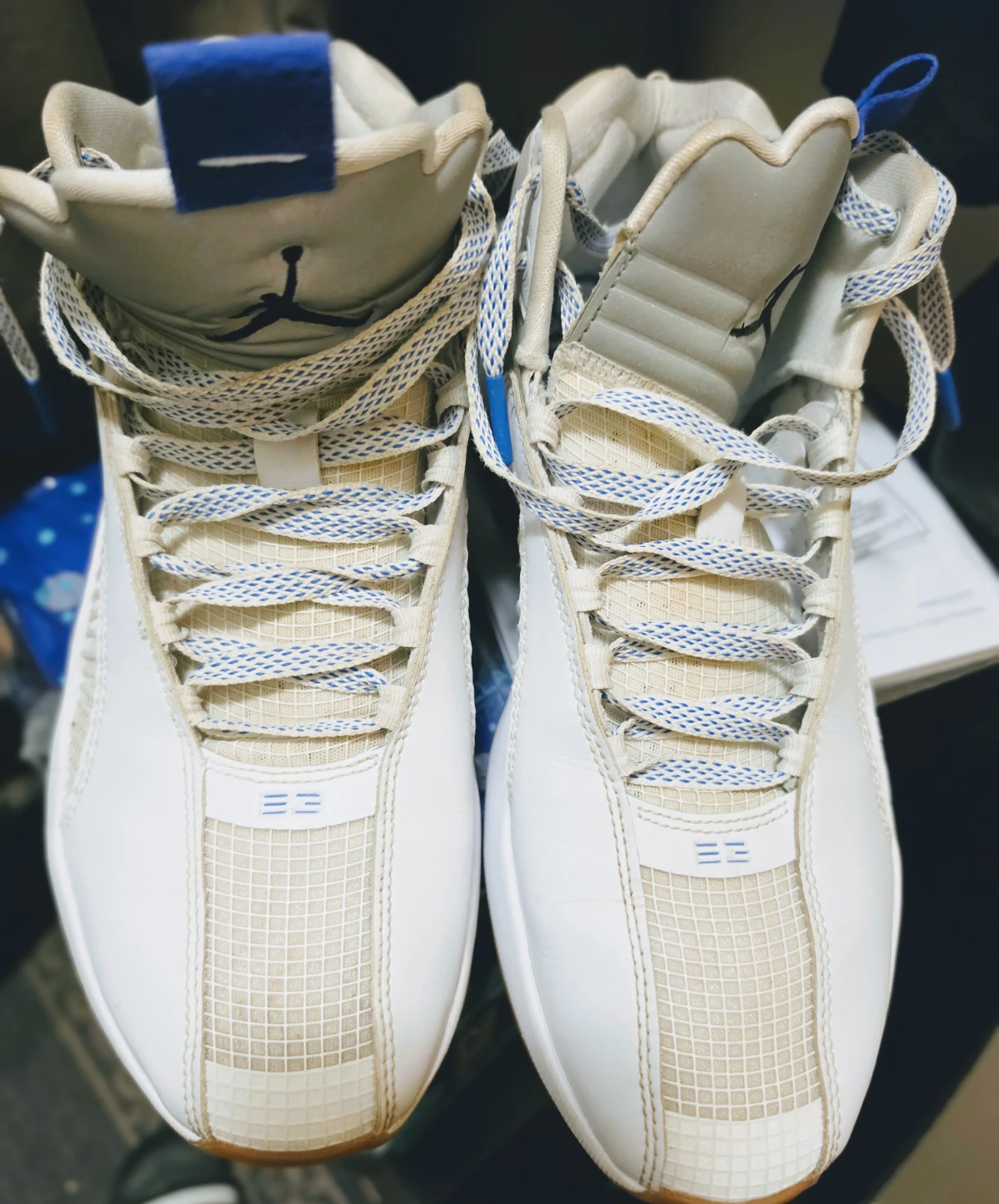 Air Jordan XXXV (35) White/Blue Men's Basketball Shoes - photo 2