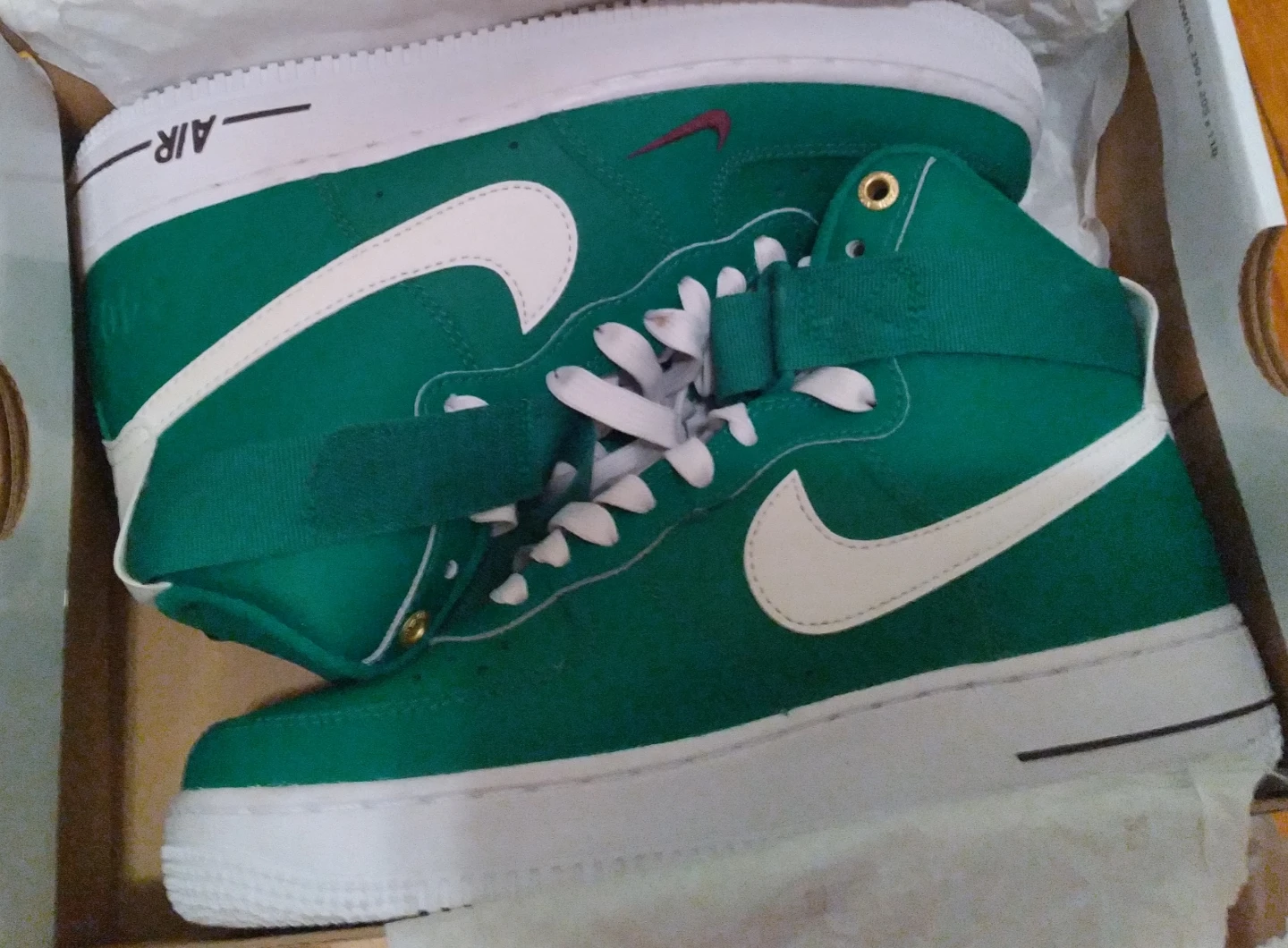 Nike Air Force 1 High Green White Sneakers