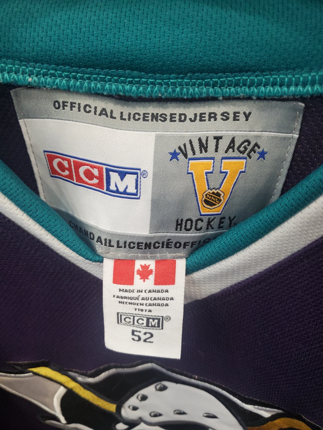 CCM Mighty Ducks Conway #96 Hockey Jersey Size 52 - photo 3